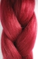 Preview: red (bordeaux) monochrome braids weight 100 gr. length 120 cm